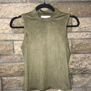 Nicki Minaj sleeveless mock neck top